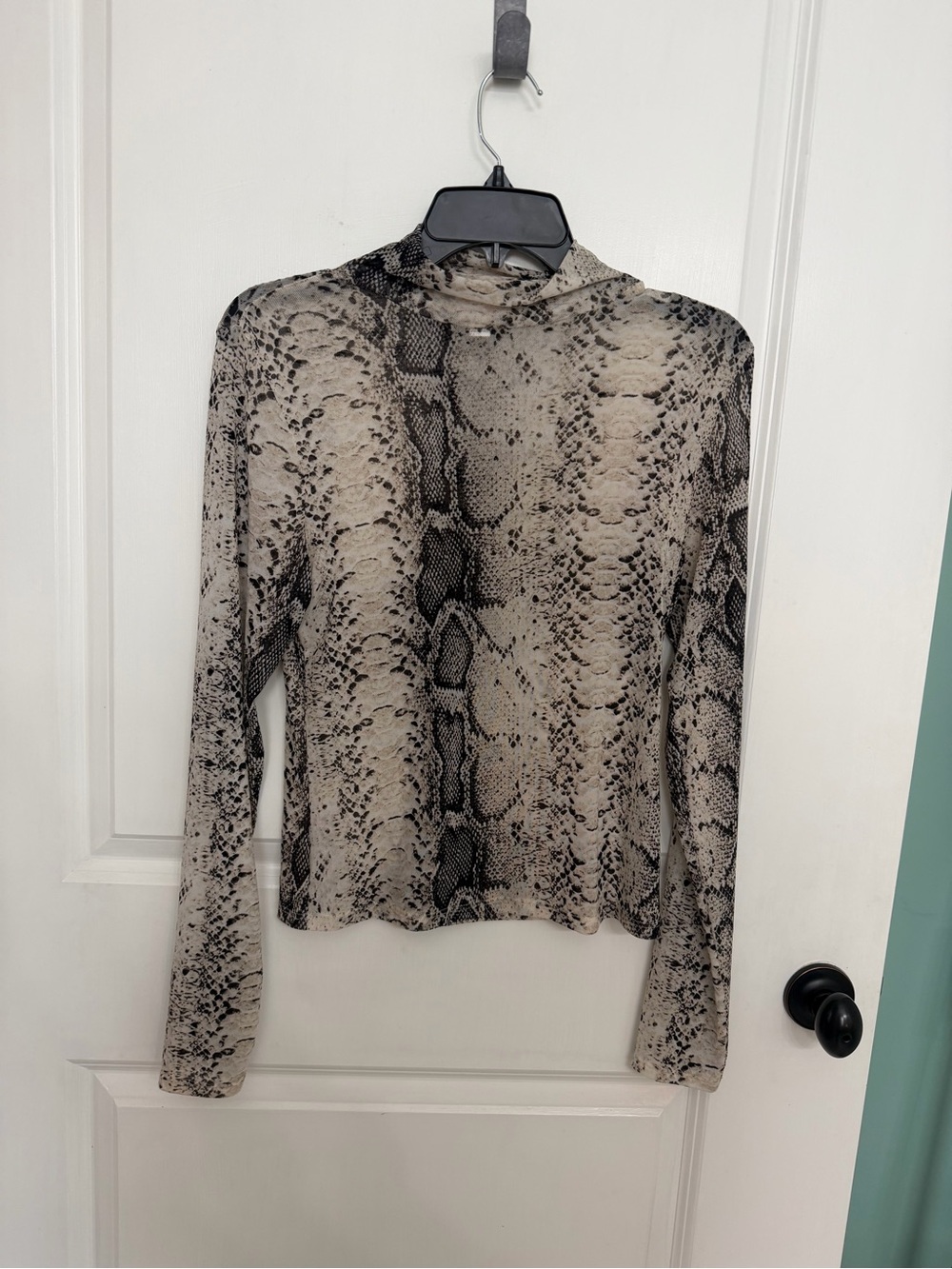 2 sheer mock neck undershirts
